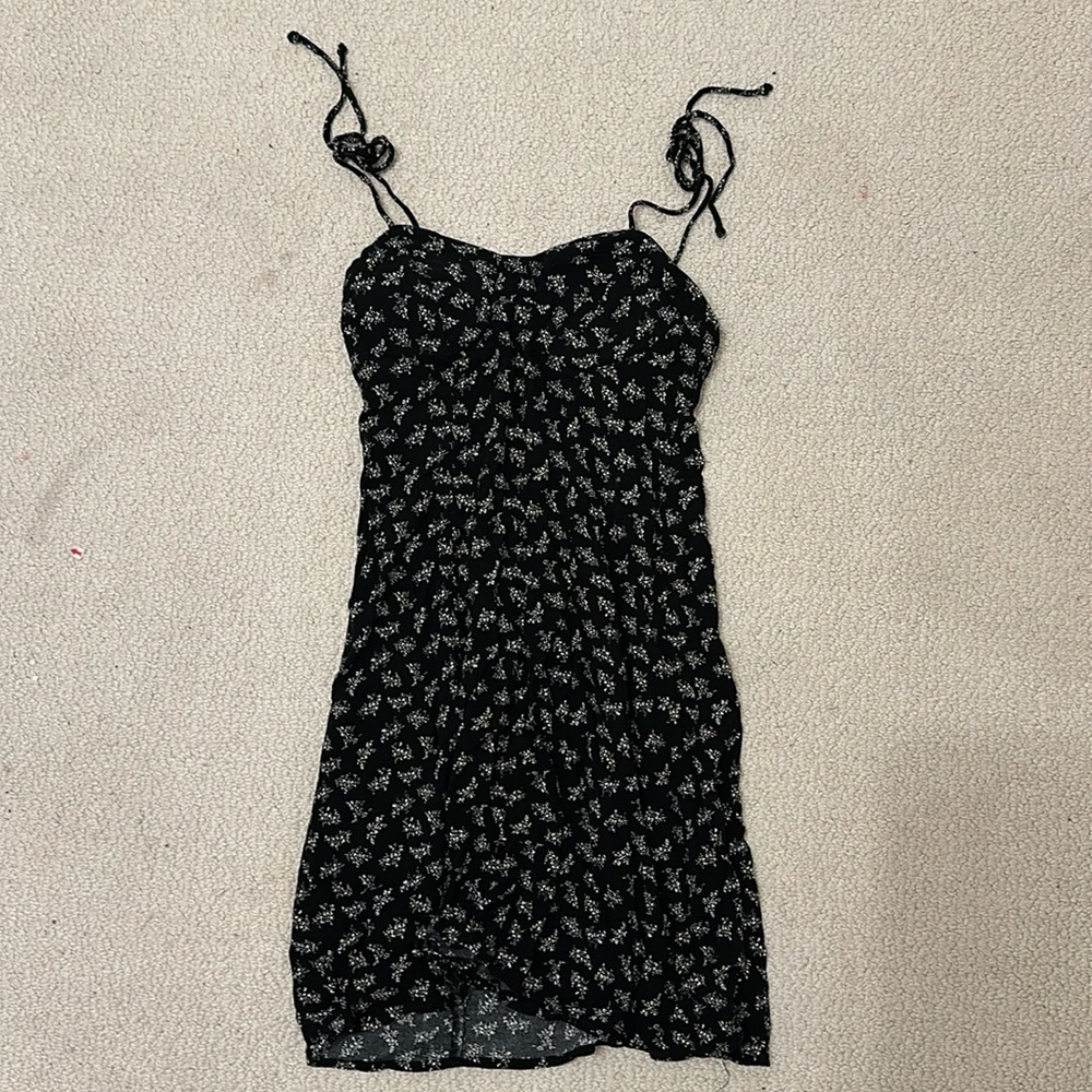 American eagle black flower dress